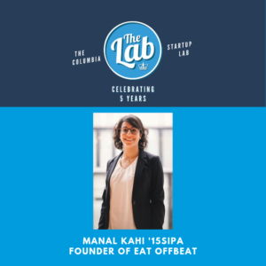 Manal Kahi '15SIPA, founder of Eat Offbeat