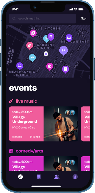 Vibe1 Event search app photo