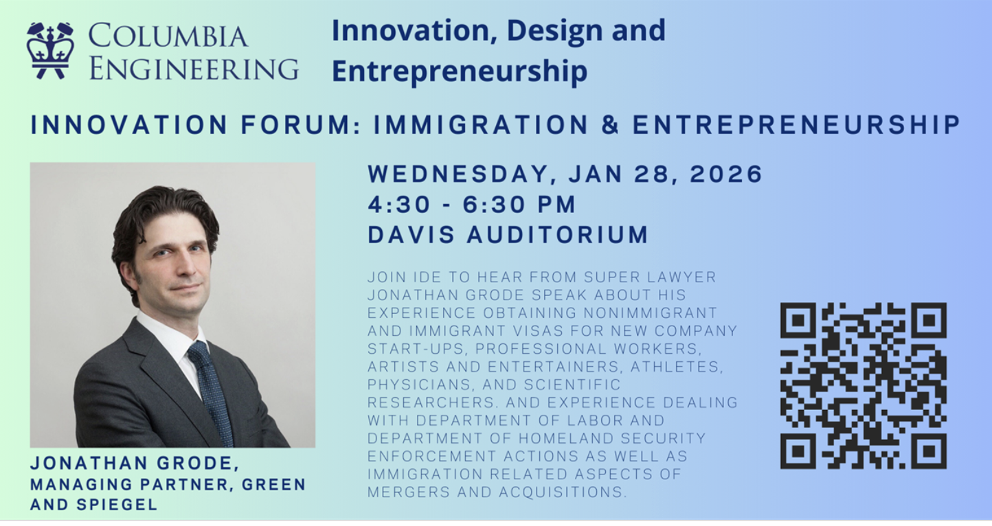 Innovation Forum: Immigration & Entrepreneurship Event