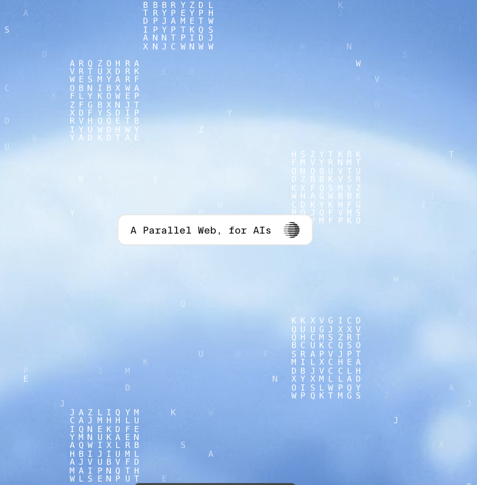 Snapshot of the website for parallel AI