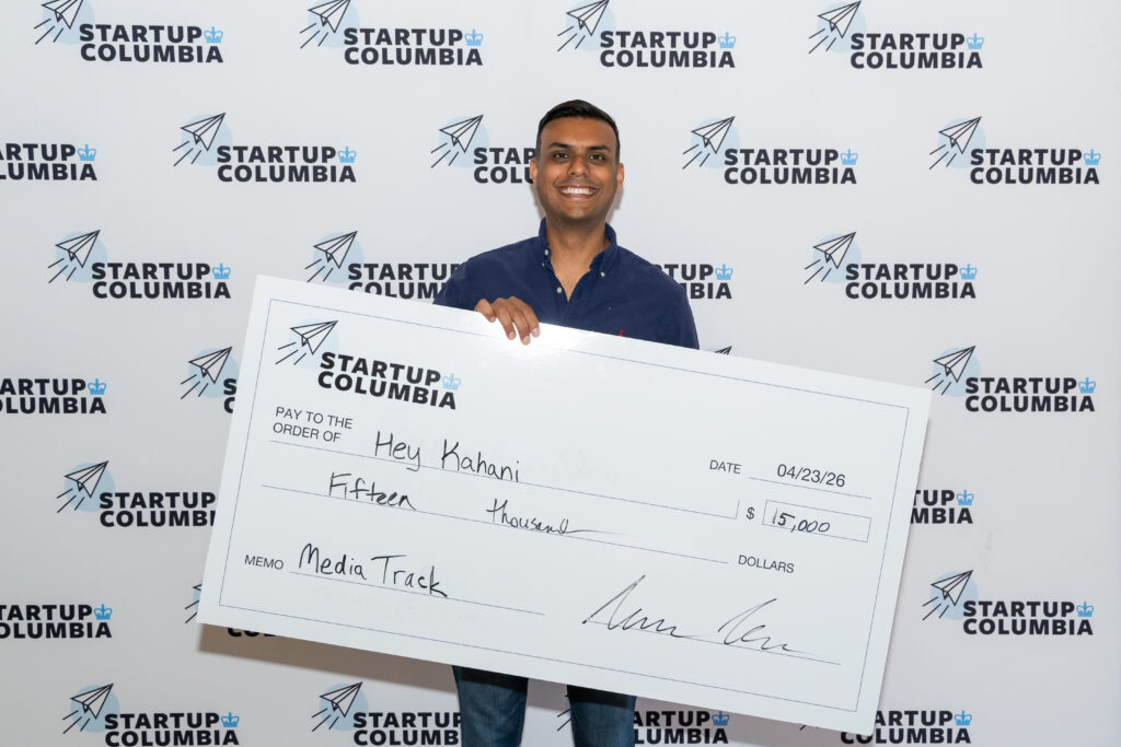 Winner of the Media Track, Hemish Dave ’20CBS