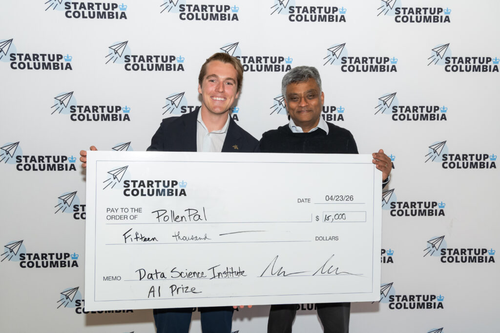 Robert Schulter ’27CBSwith Garud N. Iyengar Professor of Industrial Engineering and Operations Research; Avanessians Director of the Data Science Institute