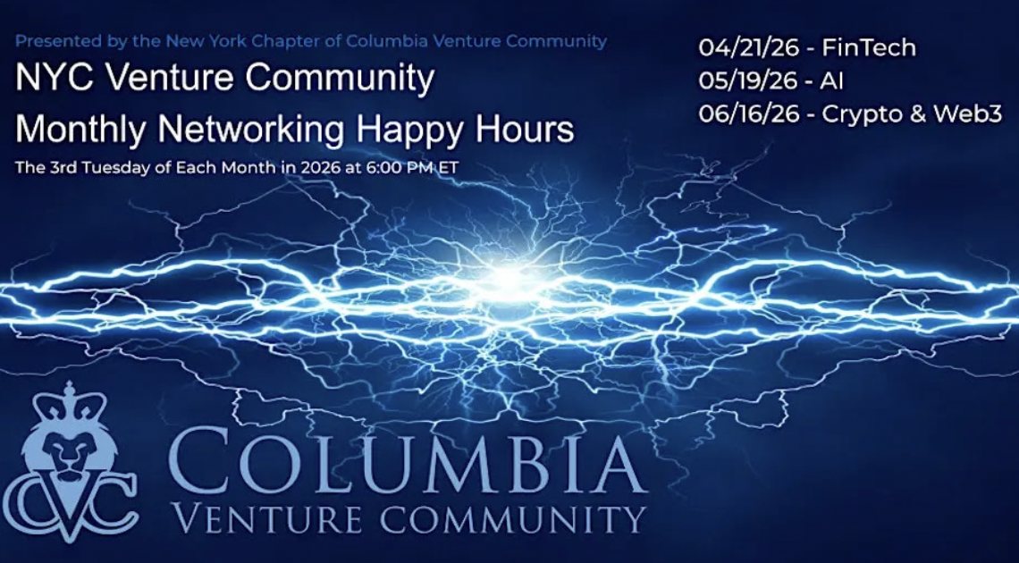 CVC Presents: 2026 NYC Venture Community Monthly Networking Happy Hours, 3rd Tuesdays at 6pm