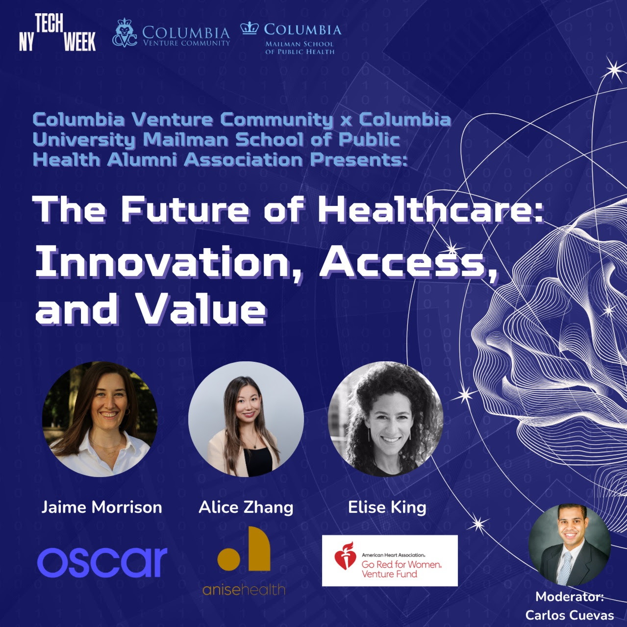 Future of Healthcare session for Columbia Venture Community