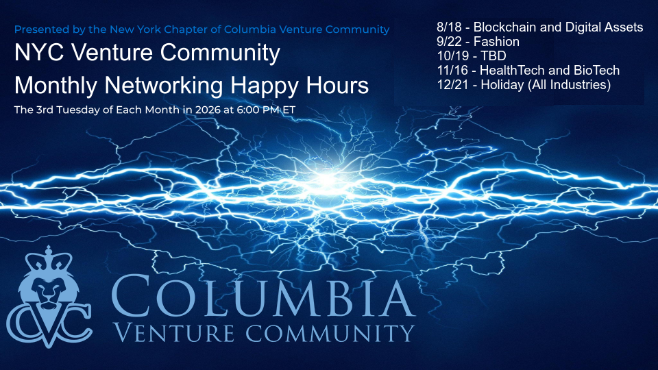 Columbia Venture Community Sept 22 meet up