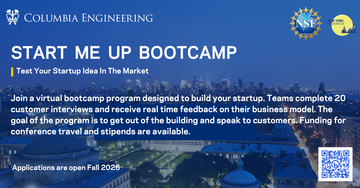 Start Me Up Bootcamp Fall 2026
